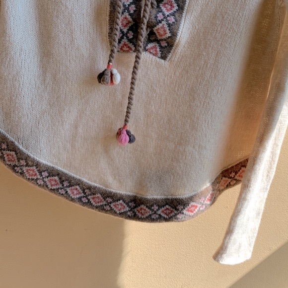 Calypso St. Barth Tami Wool Ivory Camel Hair Sweater Size Small - Picture 4 of 6